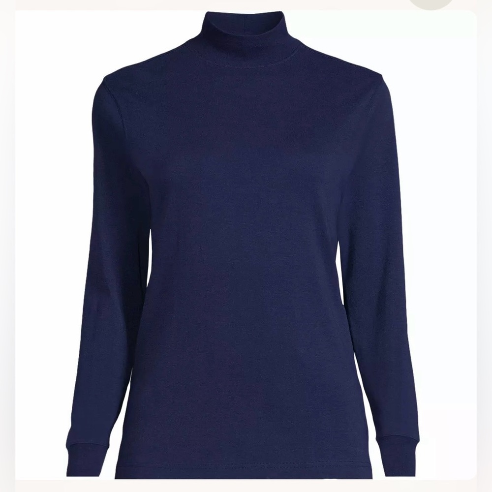 NTW! ❤️‍🔥 Lands End SuperT Mock T-Neck